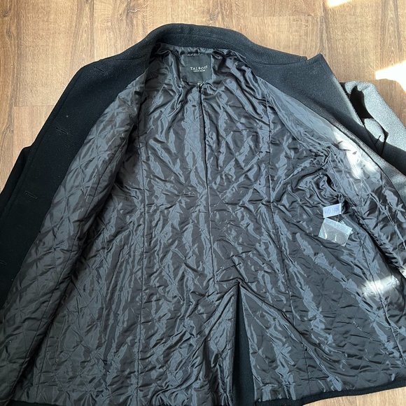 EUC Talbots Black Wool Blend Car Coat Sz XL - Picture 13 of 15